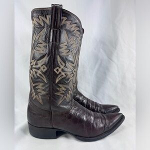 VTG Tony Lama Exotic American Alligator Belly Cowboy Western Boots Handmade 11.5